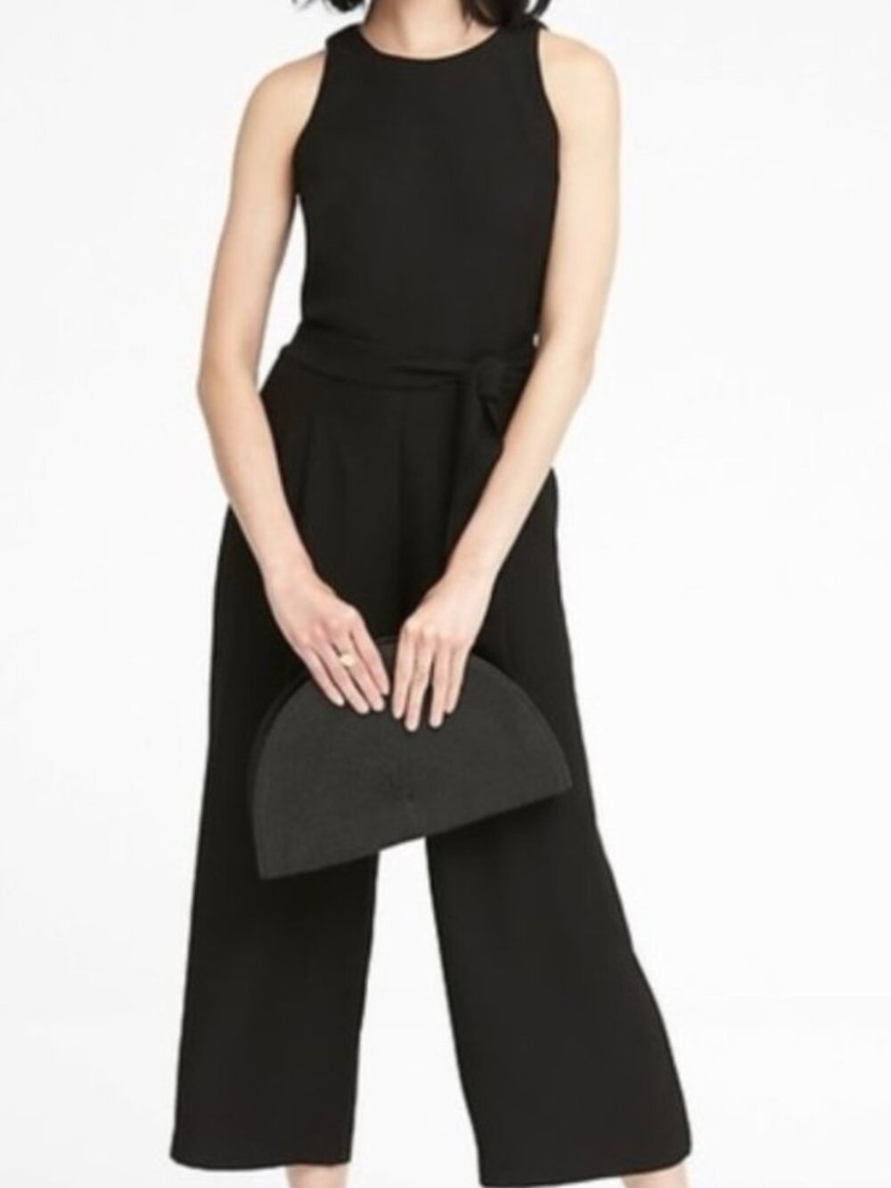 Banana Republic Linen Viscose Wide Leg Jumpsuit